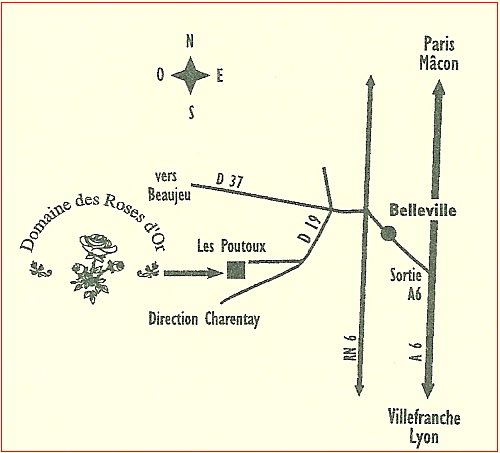 chambre hote roses d'or belleville beaujolais acces